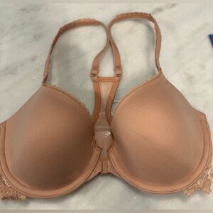 Victorias Secret Racerback Lace Trim Demi Bra Size 32D